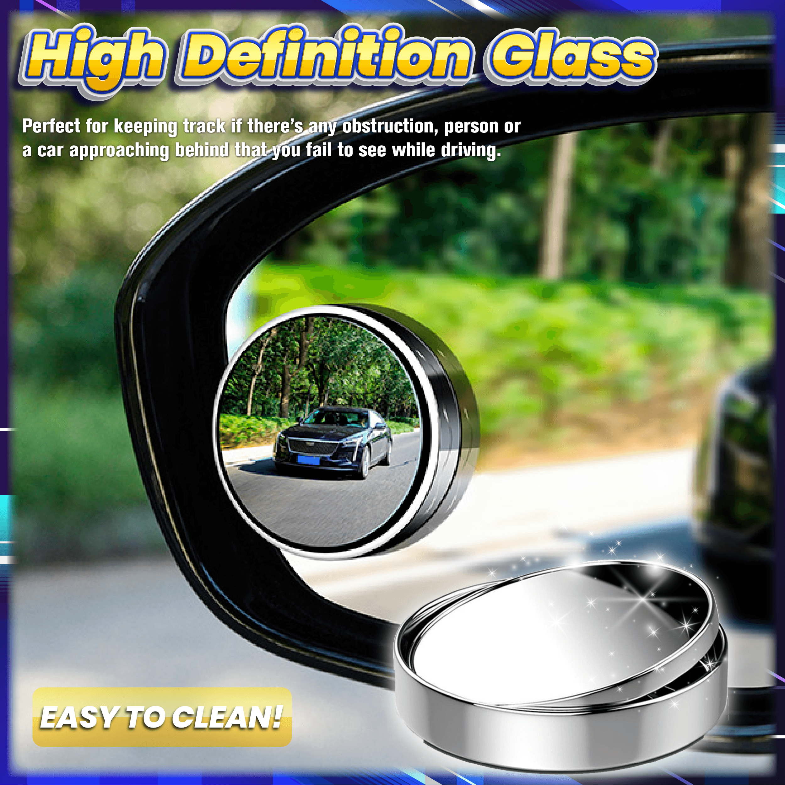 Adjustable Blind Spot Mirror ( 1 Pair )