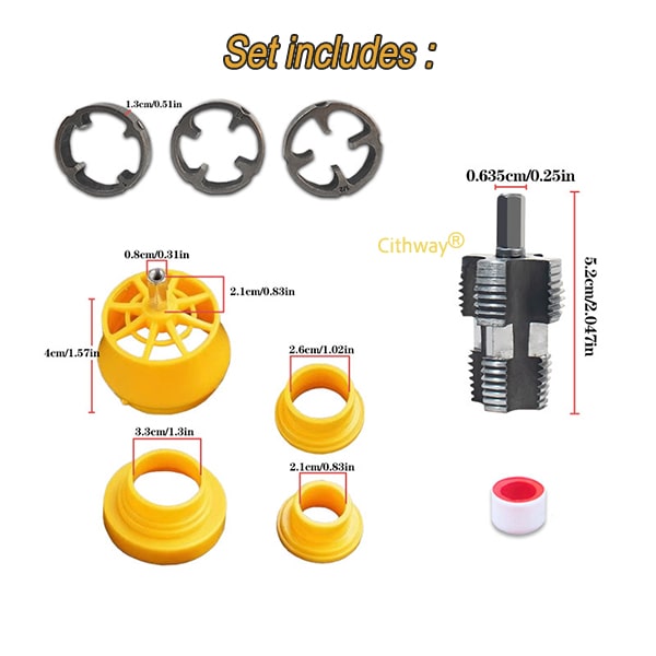 Cithway® Pipe Internal and External Threading Tool Set