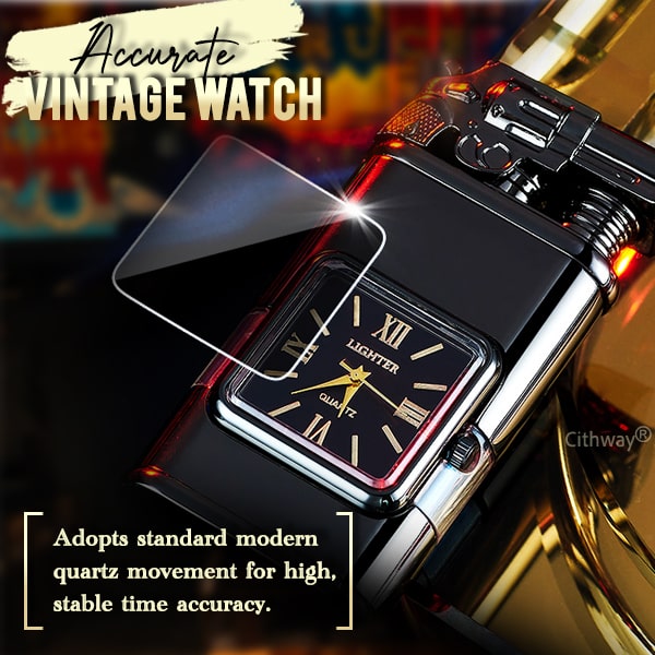 Cithway® Windproof Dual-Flame Vintage Watch Lighter