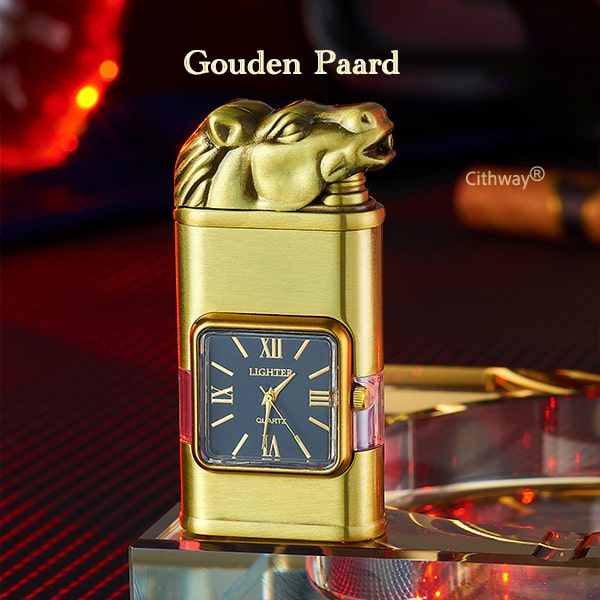 Cithway® Windbestendige Klassieke horlogeraarder met dubbele vlam