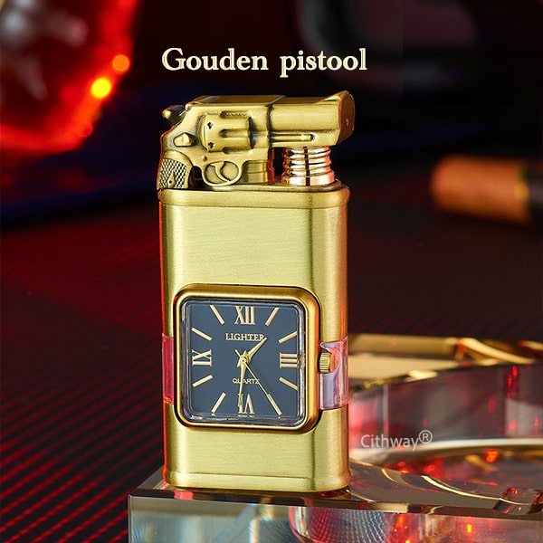 Cithway® Windbestendige Klassieke horlogeraarder met dubbele vlam