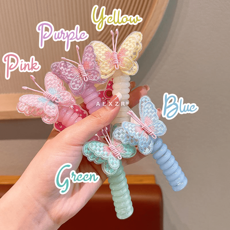 Aexzr® Twist and Hold Telephone Wire Hair Tie ( Set of 2 )