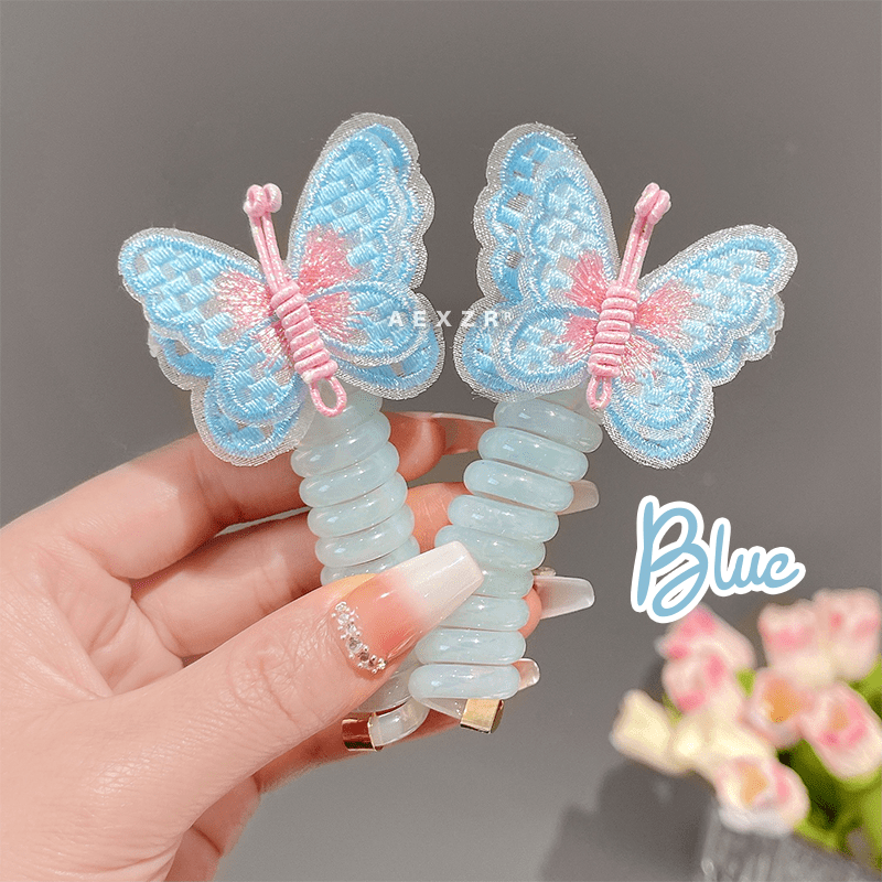 Aexzr® Twist and Hold Telephone Wire Hair Tie ( Set of 2 )