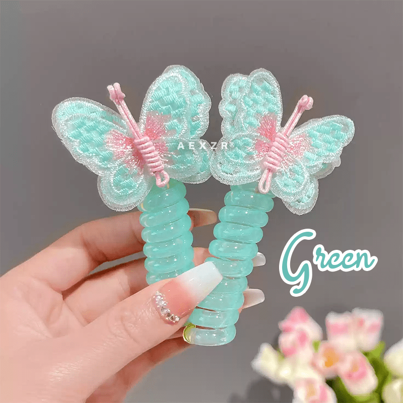 Aexzr® Twist and Hold Telephone Wire Hair Tie ( Set of 2 )