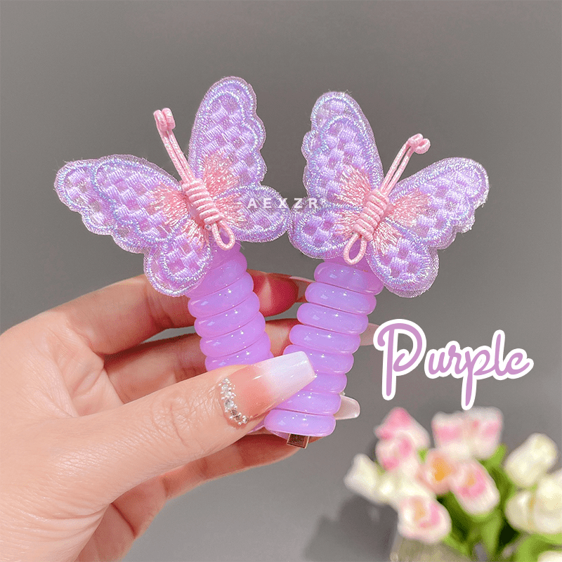 Aexzr® Twist and Hold Telephone Wire Hair Tie ( Set of 2 )