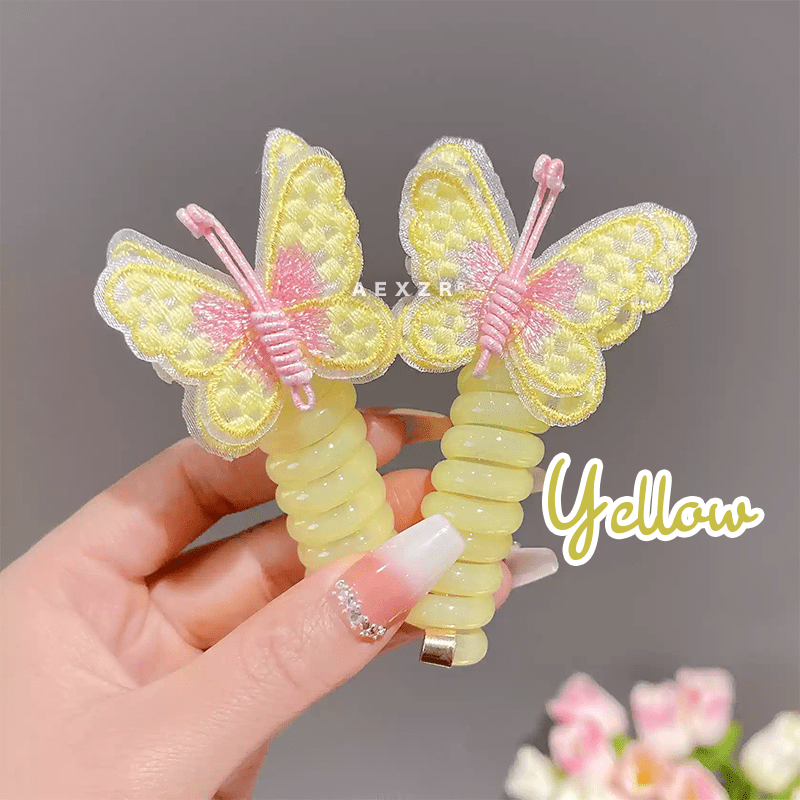 Aexzr® Twist and Hold Telephone Wire Hair Tie ( Set of 2 )