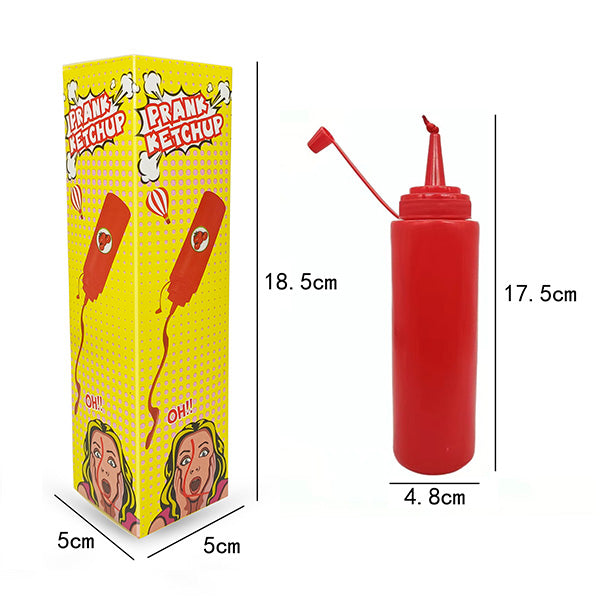 Cithway® Squeeze-Surprise Ketchup Prank Bottle
