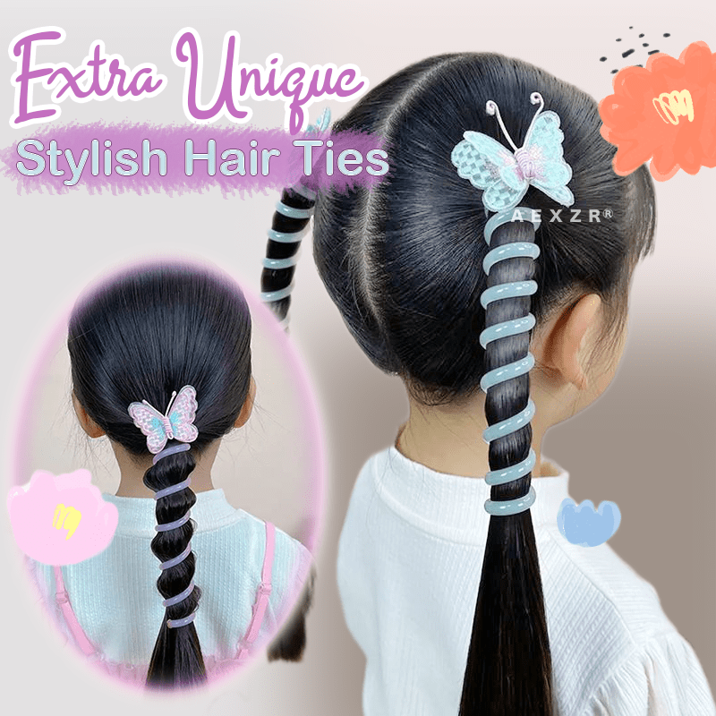 Aexzr® Twist and Hold Telephone Wire Hair Tie ( Set of 2 )