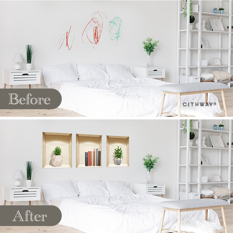 Cithway® Self-Adhesive 3D Plant Wall Stickers