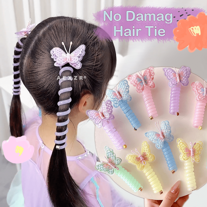 Aexzr® Twist and Hold Telephone Wire Hair Tie ( Set of 2 )