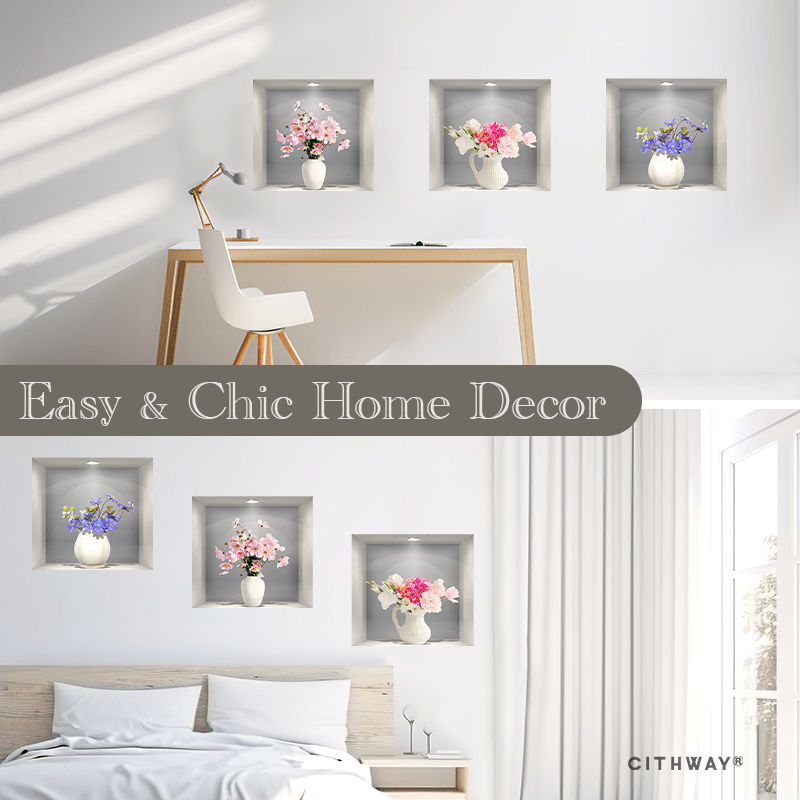 Cithway® Self-Adhesive 3D Plant Wall Stickers