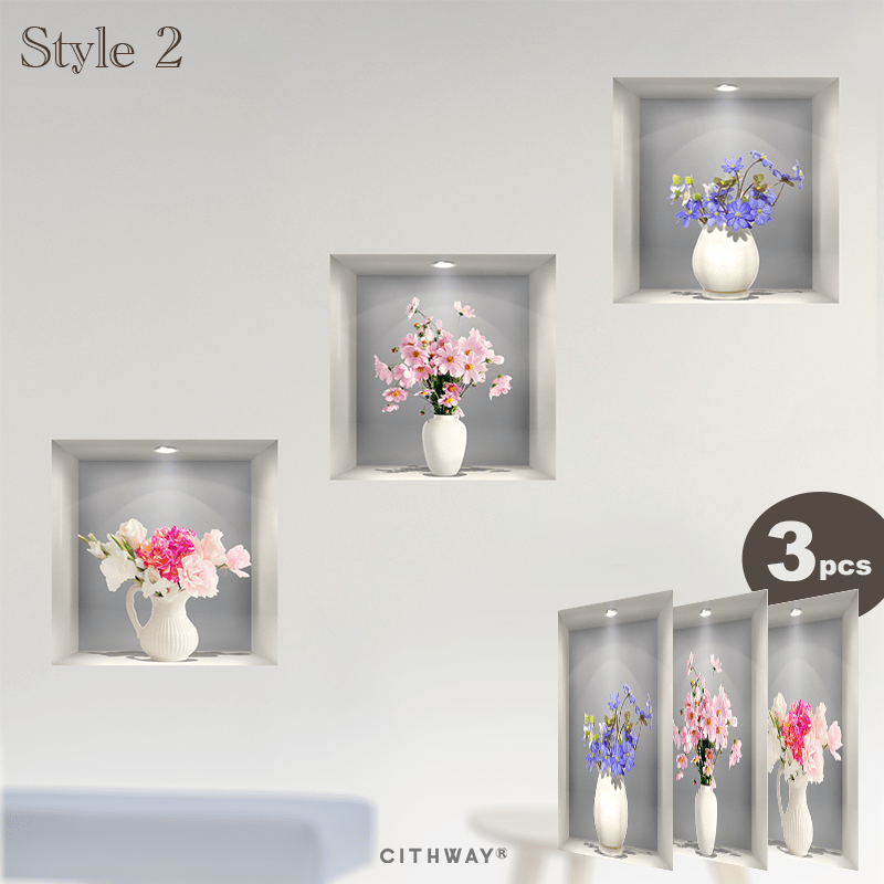 Cithway® Self-Adhesive 3D Plant Wall Stickers