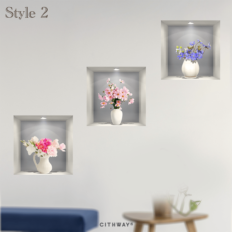 Cithway® Self-Adhesive 3D Plant Wall Stickers