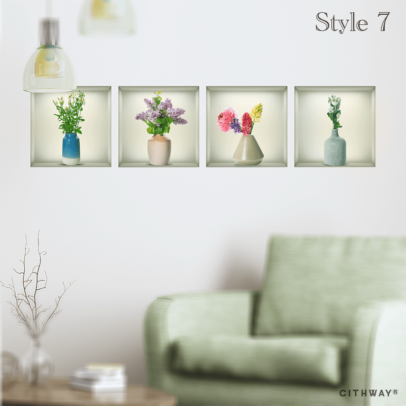 Cithway® Self-Adhesive 3D Plant Wall Stickers