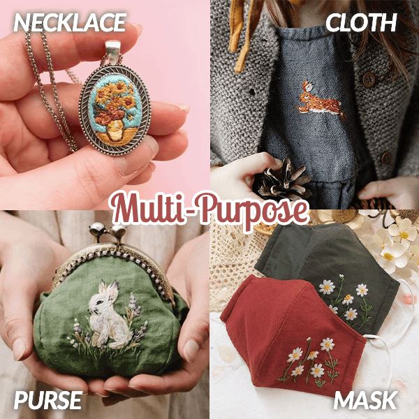 EasyStitch Embroidery Stitching Punch Needles (Set of 7)